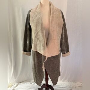 NWT Anthropologie Amadi Suede Sherpa Jacket - Size Large